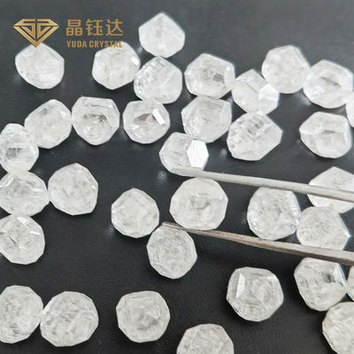 الأبيض الخام HPHT الاصطناعية الماس غير المصقول مختبر الماس الخام