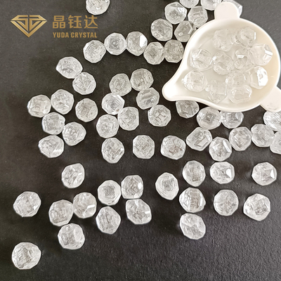 مجوهرات DEF مستديرة HPHT غير مقطوعة معمل نمت الماس VVS VS SI Clarity 3-10 قيراط