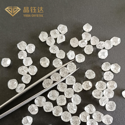 VVS VS SI Clarity HPHT خشن الماس مستدير أبيض اللون DEF للحلقة