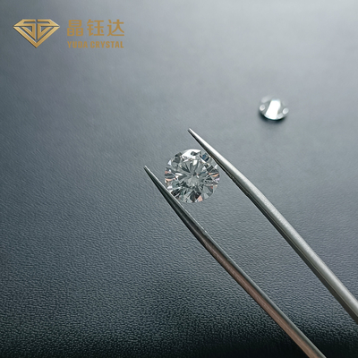 أبيض مستدير 7ct 8ct HPHT الماس المختبر النمو DEF اللون VVS VS وضوح