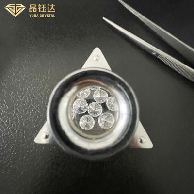7.0ct 8.0ct HPHT الماس المختبر المزروع مستطيل DEF لون الماس البيضاوي