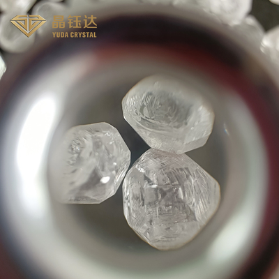 الماس الخام HPHT المستدير 8.0ct الماس المزروع في المختبر اللون الأبيض VVS VS