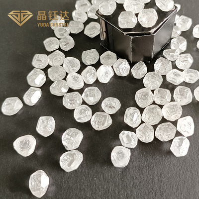 6.0Ct Up الماس المصنوع في المختبر مربع EFG لون HPHT الماس الخام