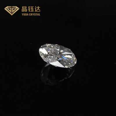1.0 إلى 2.0ct HPHT جيا الماس المختبر النضج الأبيض شكل بيضاوي فضفاض