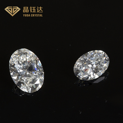 1.0 إلى 2.0ct HPHT جيا الماس المختبر النضج الأبيض شكل بيضاوي فضفاض