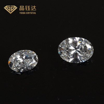 1.0 إلى 2.0ct HPHT جيا الماس المختبر النضج الأبيض شكل بيضاوي فضفاض
